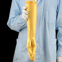 12in 14.17in 16.73in Gold Silicone Fisting Arm Ashes Grade Anal Plug Dildo