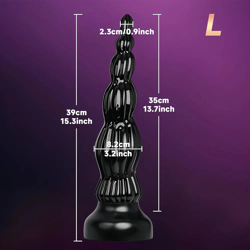 12in 15.3in Extra Long Knot Anal Dildo Thick Butt Plug Toy For Women Men