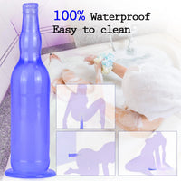 12in Beer Bottle Realistic Dildo Crystal See Through Dildo Sex Toy