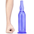 12in Beer Bottle Realistic Dildo Crystal See Through Dildo Sex Toy