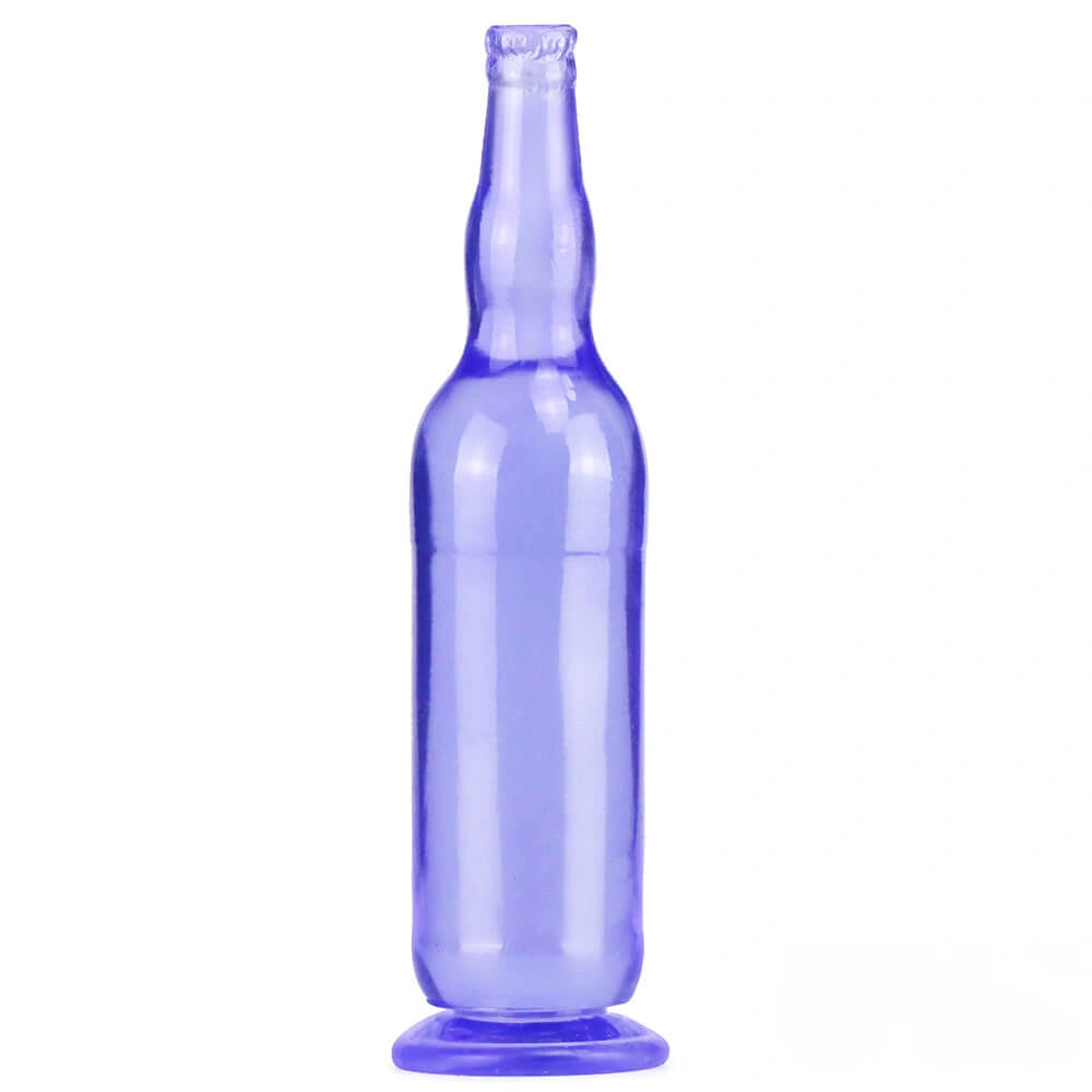 12in Beer Bottle Realistic Dildo Crystal See Through Dildo Sex Toy
