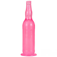 12in Beer Bottle Realistic Dildo Crystal See Through Dildo Sex Toy