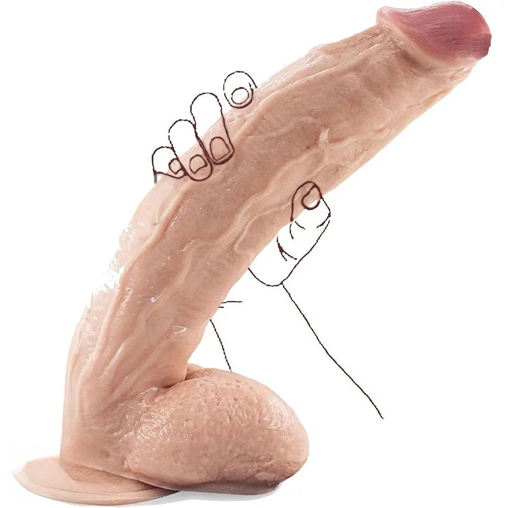 12in Big Realistic Dildo Huge Penis Dick Strong Suction Cup Sex Toy