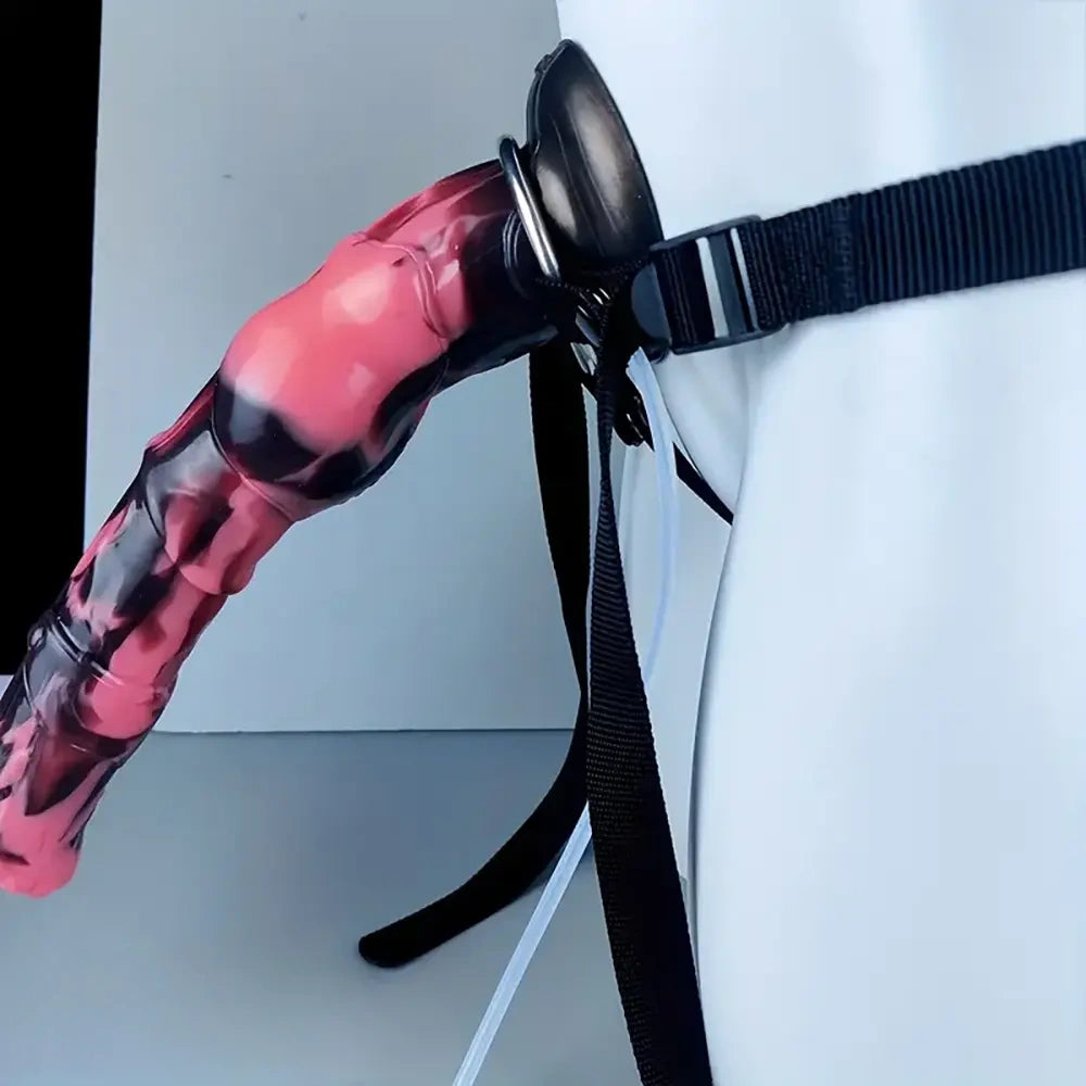 12in Big Silicone Soft Ejaculating Horse Cock knot Real Strap on Dildo