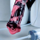 12in Big Silicone Soft Ejaculating Horse Cock knot Real Strap on Dildo