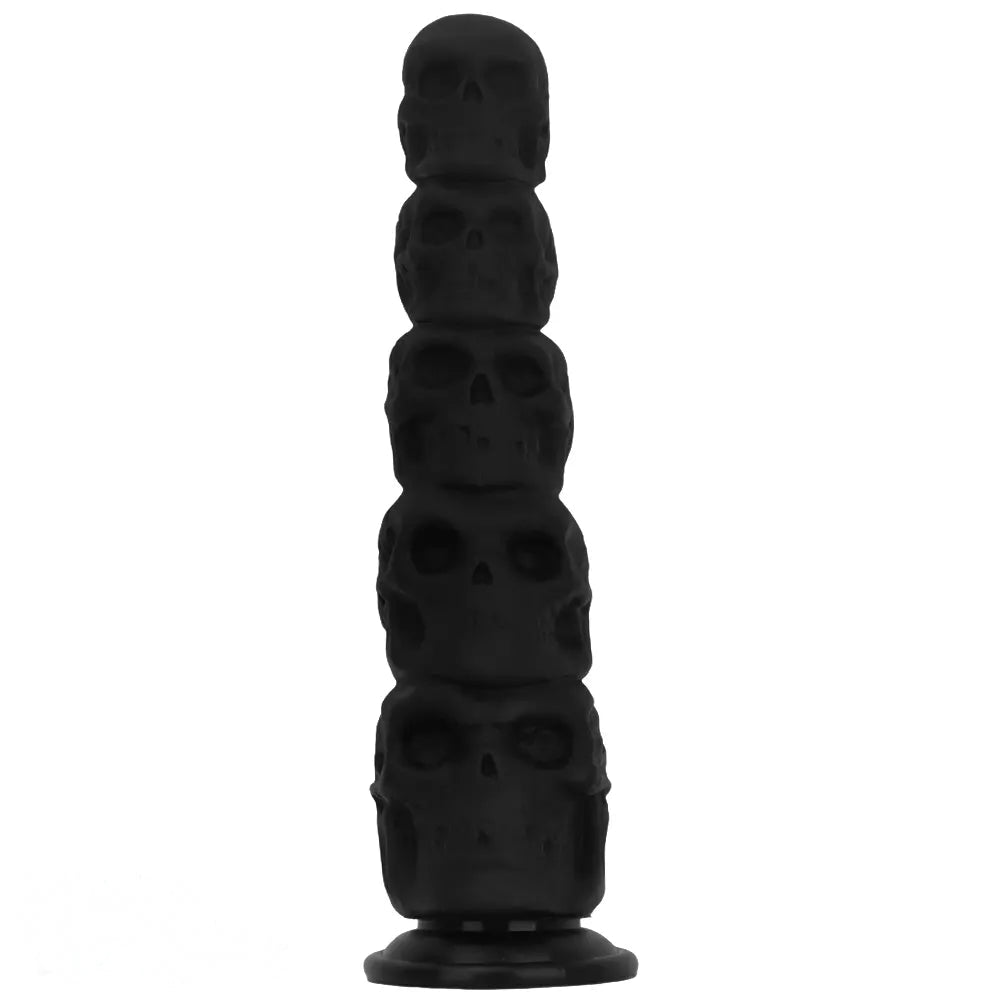12in Silicone Skull Giant Penis Thick Huge Anal Plug Dildo For Fist Sex