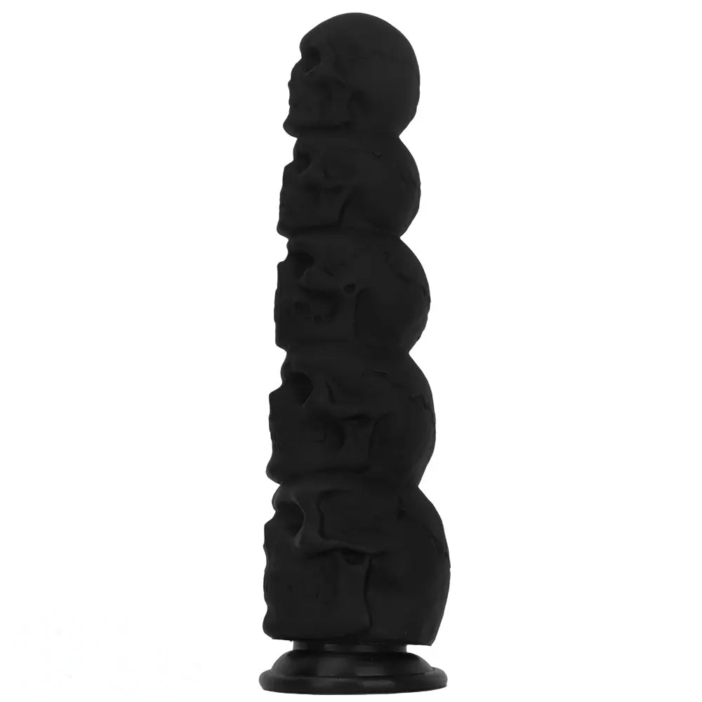 12in Silicone Skull Giant Penis Thick Huge Anal Plug Dildo For Fist Sex