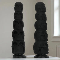 12in Silicone Skull Giant Penis Thick Huge Anal Plug Dildo For Fist Sex