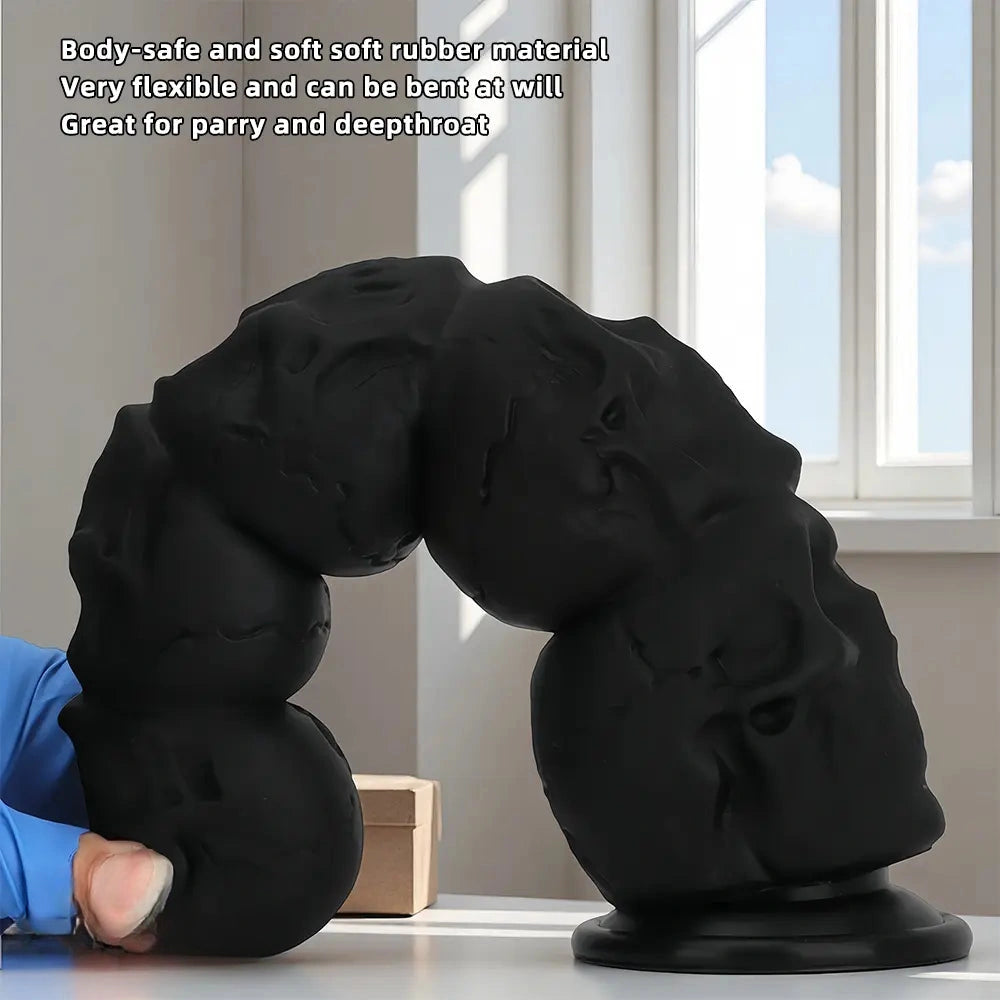 12in Silicone Skull Giant Penis Thick Huge Anal Plug Dildo For Fist Sex