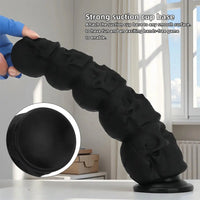 12in Silicone Skull Giant Penis Thick Huge Anal Plug Dildo For Fist Sex