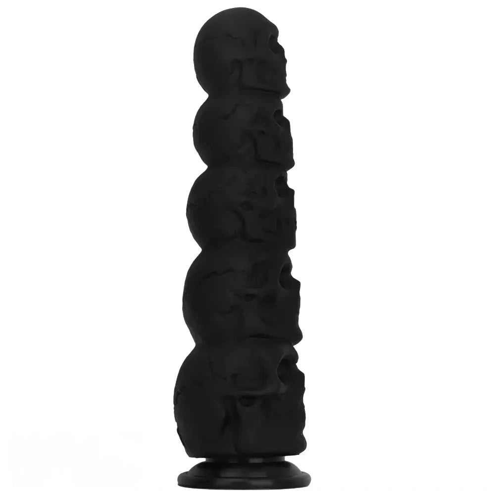 12in Silicone Skull Giant Penis Thick Huge Anal Plug Dildo For Fist Sex
