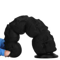 12in Silicone Skull Giant Penis Thick Huge Anal Plug Dildo For Fist Sex