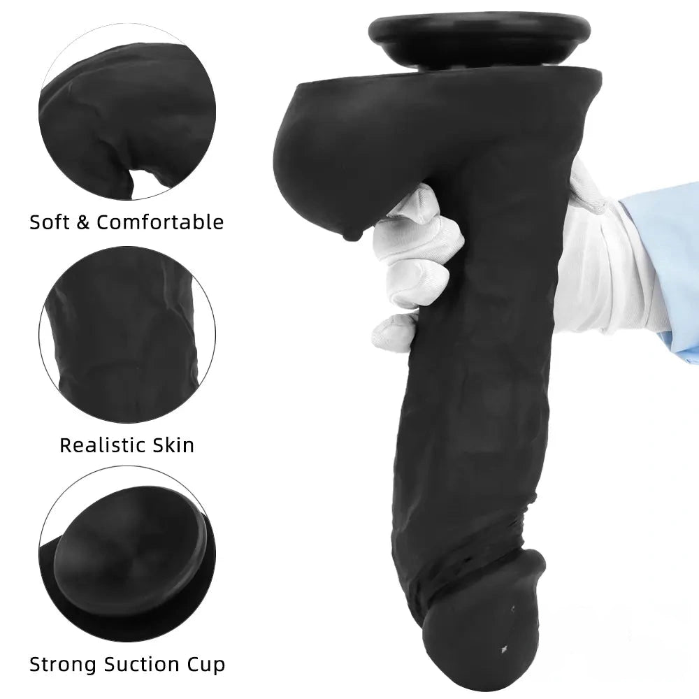 12in Soft Silicone Big Realistic Dildo For Women Masturbation Adult Sex