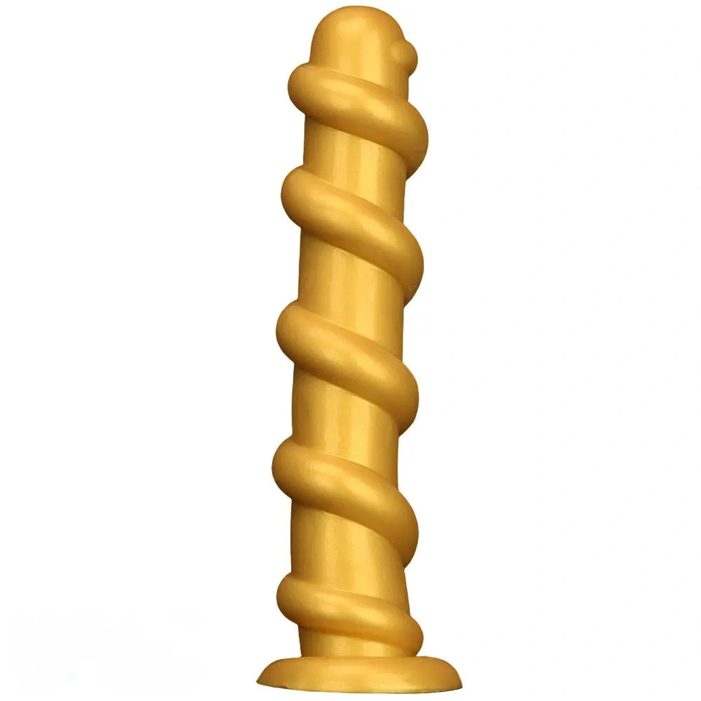 13.18in Gold Silicone Extra-long Thread Huge Dildo For Female Pleasure