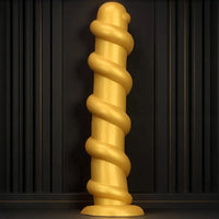 13.18in Gold Silicone Extra-long Thread Huge Dildo For Female Pleasure