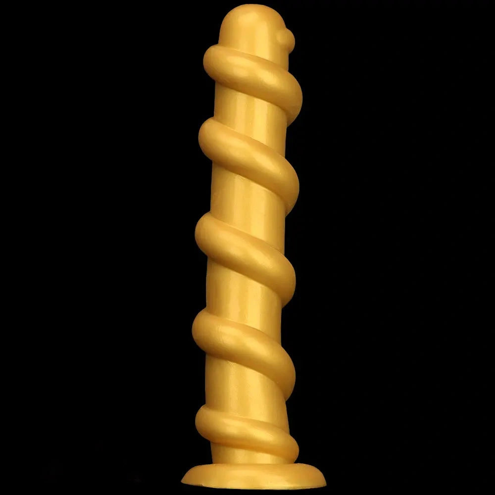 13.18in Gold Silicone Extra-long Thread Huge Dildo For Female Pleasure