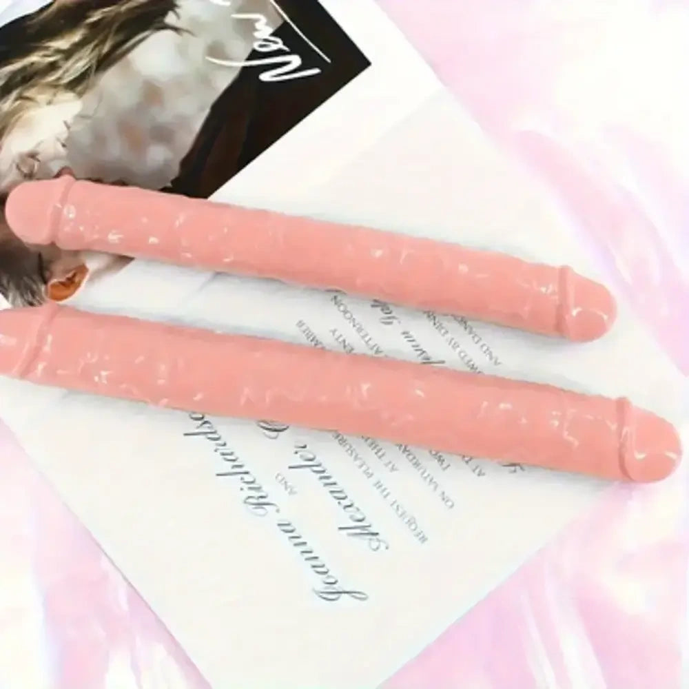 13.18in Realistic Double Headed Long Dildo For Female Male Love Pleasure