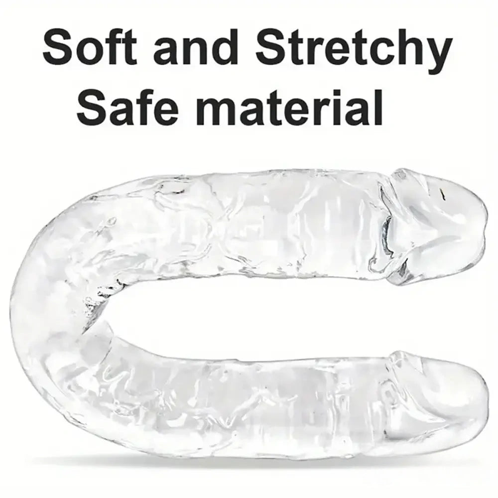 13.18in Realistic Double Headed Long Dildo For Female Male Love Pleasure