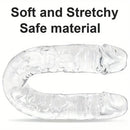 13.18in Realistic Double Headed Long Dildo For Female Male Love Pleasure