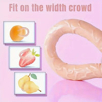 13.18in Realistic Double Headed Long Dildo For Female Male Love Pleasure