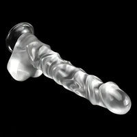 13.18in Realistic Soft Crystal Jelly Penis Trainer Transparent PVC Big Dildo