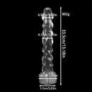 13.18in Realistic Soft Crystal Jelly Penis Trainer Transparent PVC Big Dildo