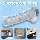 13.18in Realistic Soft Crystal Jelly Penis Trainer Transparent PVC Big Dildo