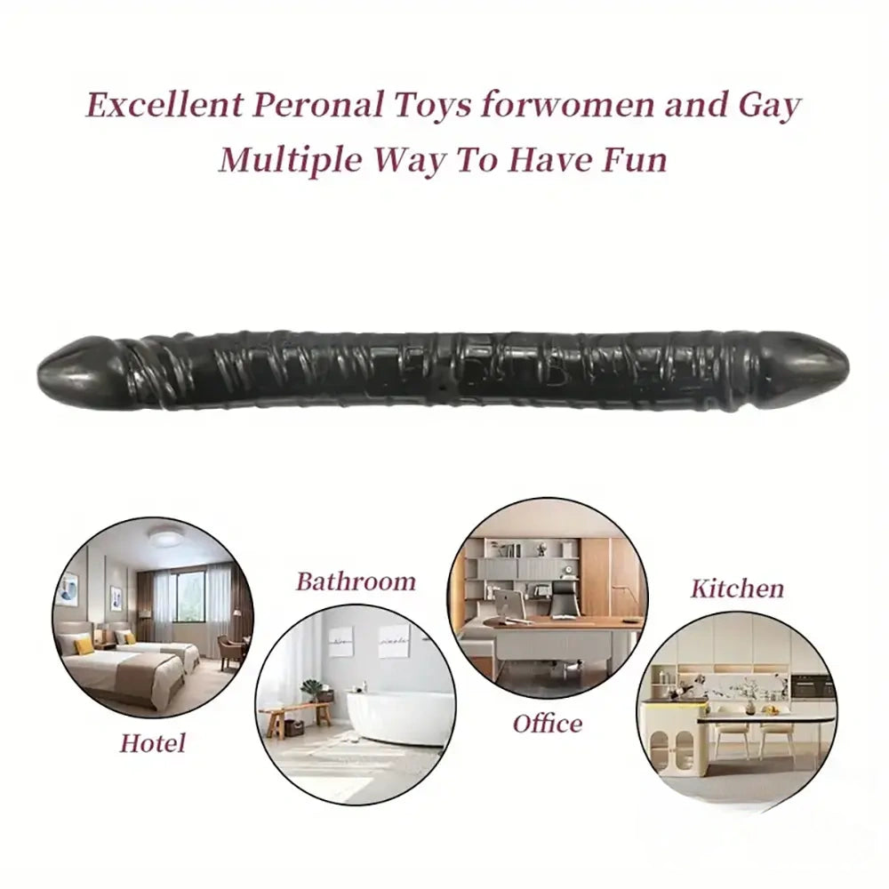 13.19in Dual Ended Long Big Dildo Sex Toy For Increased Stimulation