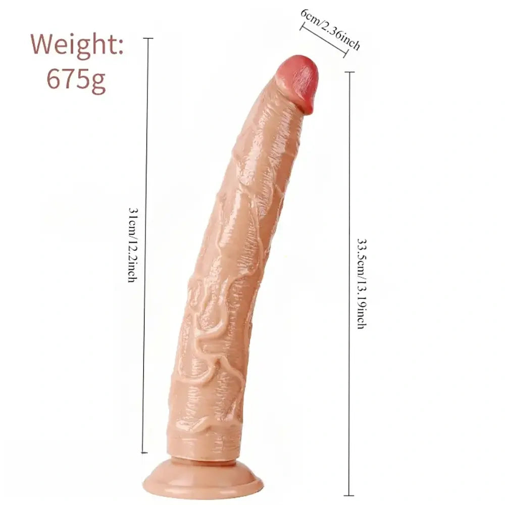 13.19in Super Large Simulated Penis Long Lifelike Real Cock Dildo