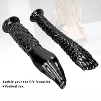 13.38in 13.58in Hands Feet Big Black Thick Dildo Masturbator