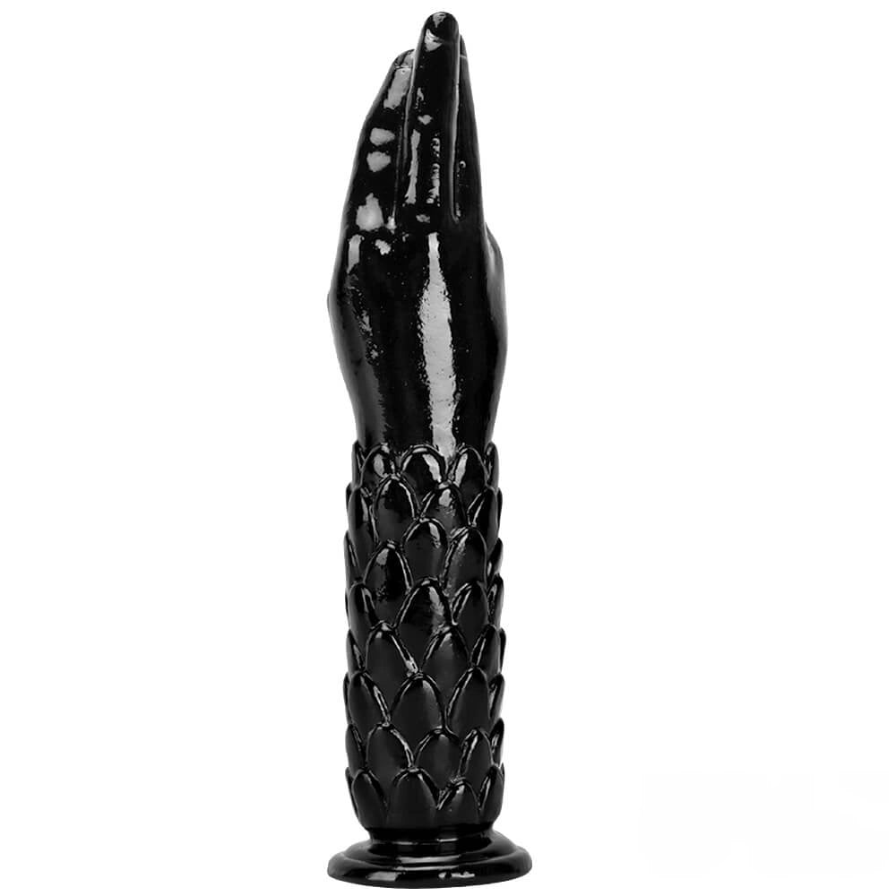 13.38in 13.58in Hands Feet Big Black Thick Dildo Masturbator