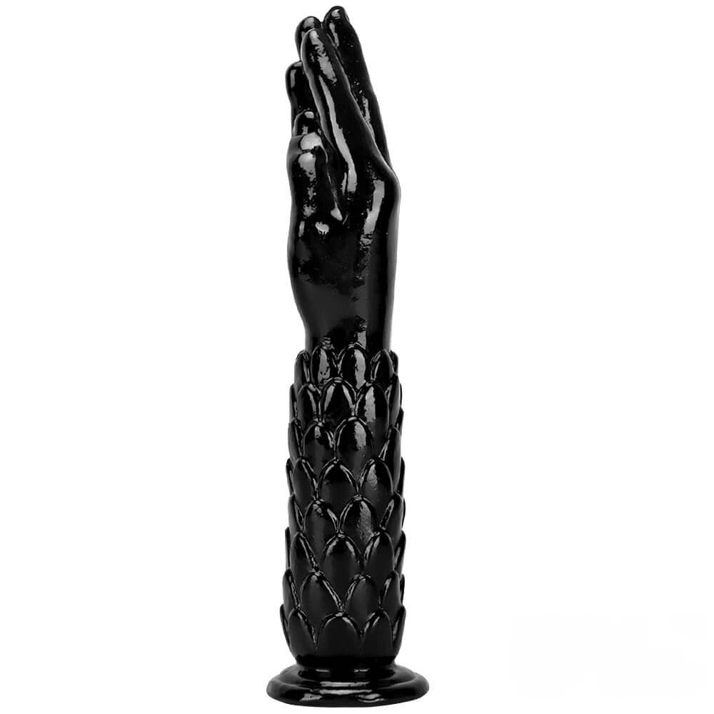 13.38in 13.58in Hands Feet Big Black Thick Dildo Masturbator