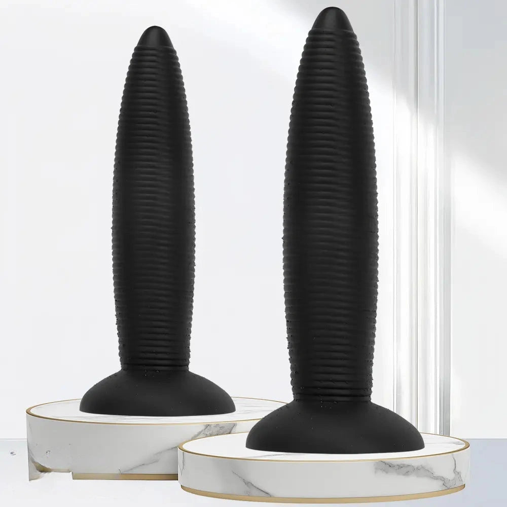 13.38in 14.96in Pointed Large Long Threaded Anal Plug Dildo For Fisting