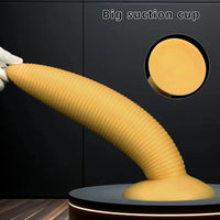 13.38in 14.96in Pointed Large Long Threaded Anal Plug Dildo For Fisting