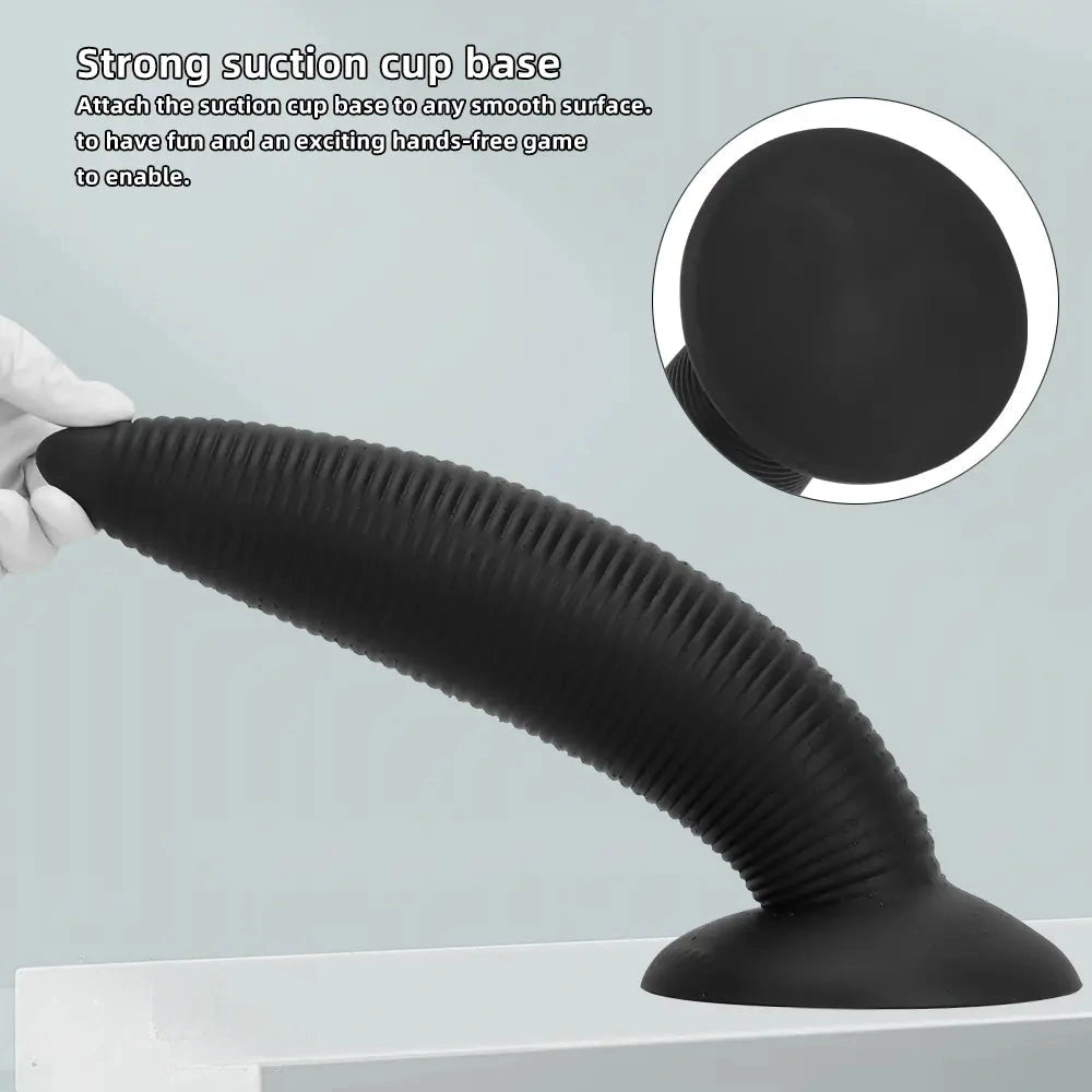 13.38in 14.96in Pointed Large Long Threaded Anal Plug Dildo For Fisting