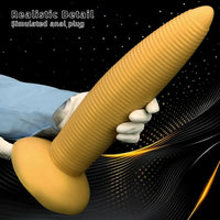 13.38in 14.96in Pointed Large Long Threaded Anal Plug Dildo For Fisting