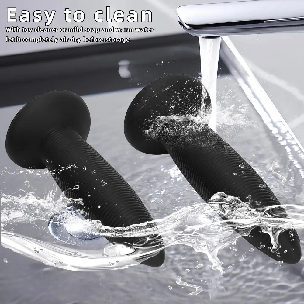 13.38in 14.96in Pointed Large Long Threaded Anal Plug Dildo For Fisting
