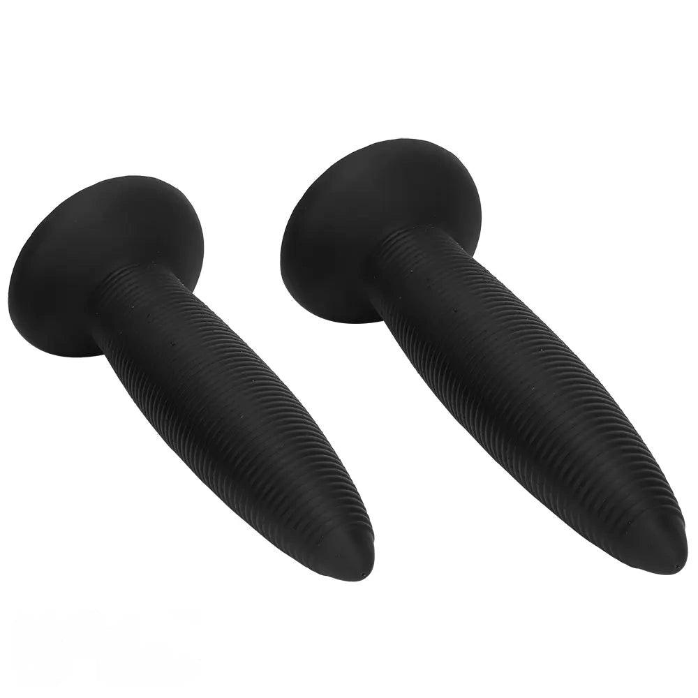 13.38in 14.96in Pointed Large Long Threaded Anal Plug Dildo For Fisting