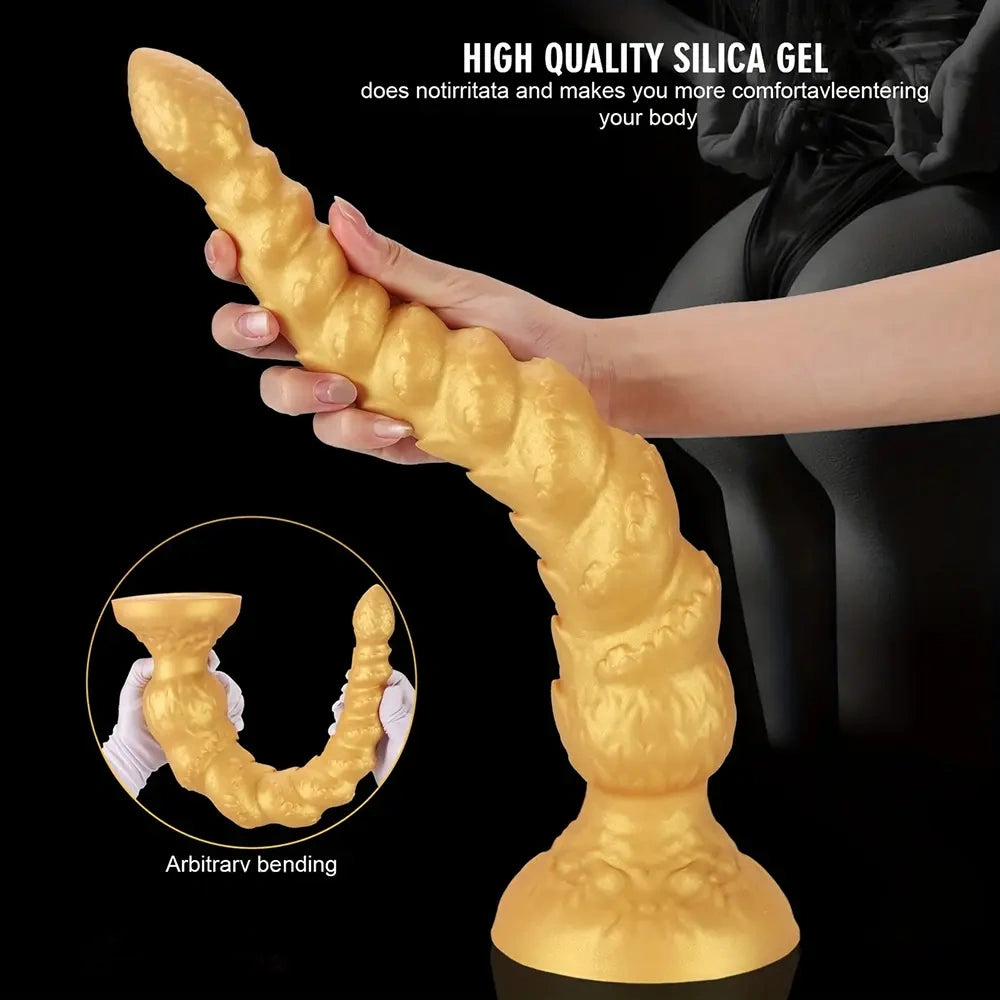 13.38in 15.35in 17.32in 19.48in Super Long Big Anal Silicone Huge Anal Dildo