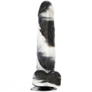 13.38in Black White Mixed Color PVC Extra Huge Long Thick Women Dildo