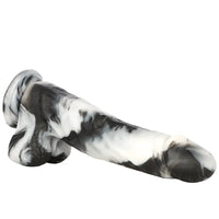 13.38in Black White Mixed Color PVC Extra Huge Long Thick Women Dildo