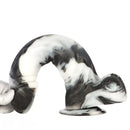 13.38in Black White Mixed Color PVC Extra Huge Long Thick Women Dildo