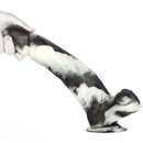 13.38in Black White Mixed Color PVC Extra Huge Long Thick Women Dildo