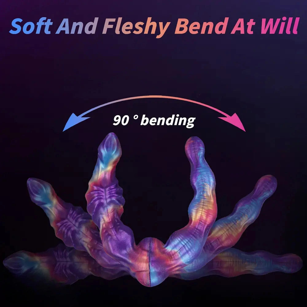 13.38in Dual Heads Knot Silicone Big Long Monster Dildo For Stimulating