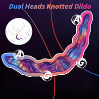 13.38in Dual Heads Knot Silicone Big Long Monster Dildo For Stimulating