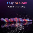 13.38in Dual Heads Knot Silicone Big Long Monster Dildo For Stimulating