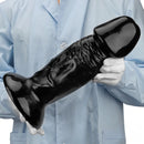 13.38in Real Looking Super Long Big Black Thick Dildo For Anus Vagina Sex