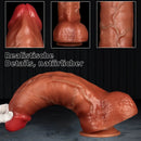 13.38in Realistic Female Silicone Huge Long Dildo With Suction Cup Base