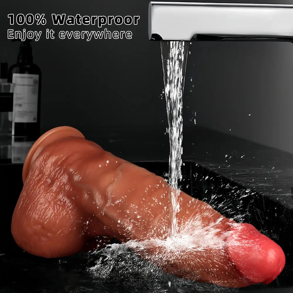 13.38in Realistic Female Silicone Huge Long Dildo With Suction Cup Base