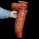 13.38in Realistic Female Silicone Huge Long Dildo With Suction Cup Base